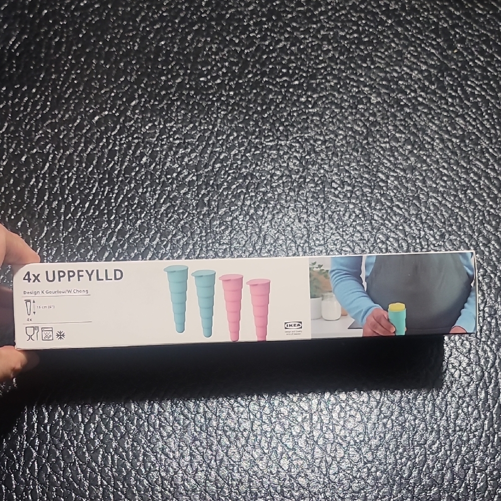 IKEA UPPFYLLED Blue and Pink Ice Pop Molds Set - 005.782.56